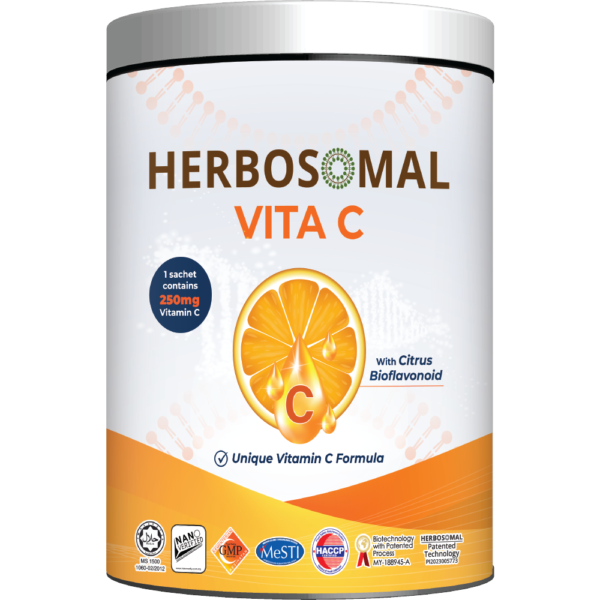 Herbosomal Vita C 250mg Vitamin C with Citrus Bioflavonoid