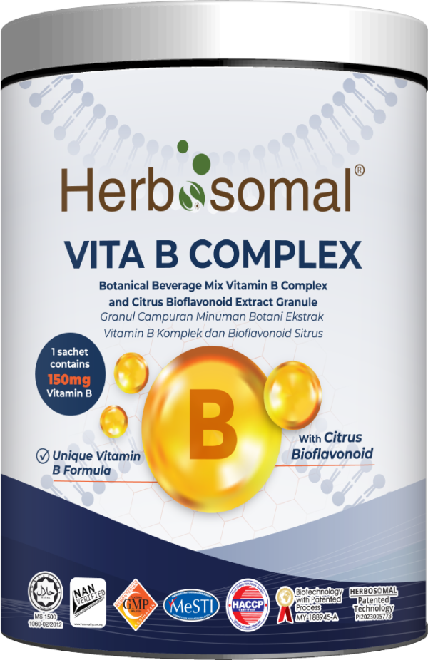 Herbosomal Vita B Complex 150mg Vitamin B with Citrus Bioflavonoid